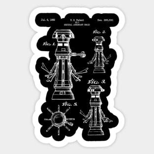 Medical Assistant Droid (white) Sticker